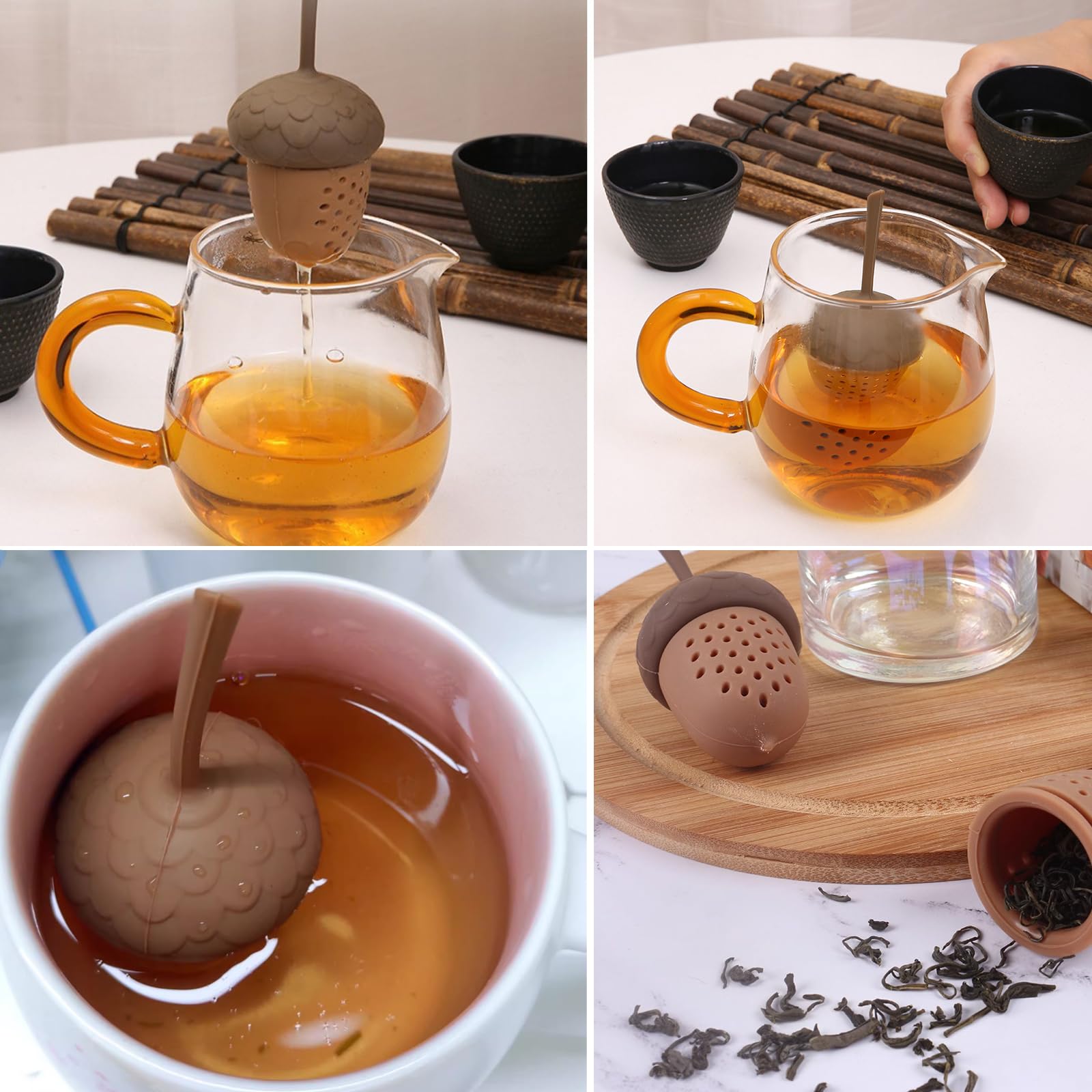 Infusore per il Tè - Colino Metallico con Coperchio