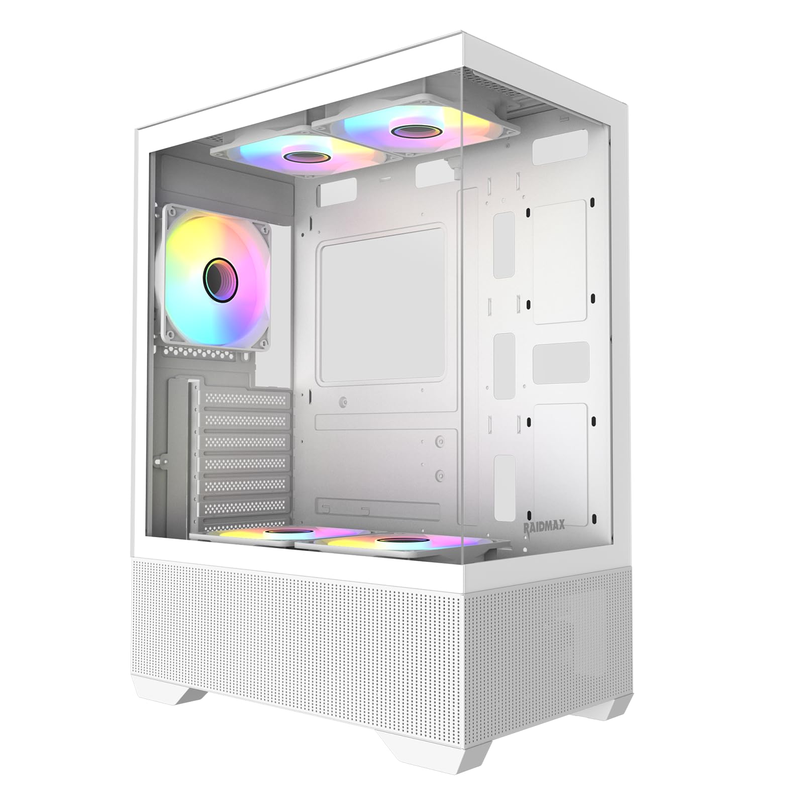 Amazon.com: Raidmax I802 Mesh Air Flow Compact Panoramic ATX Mid