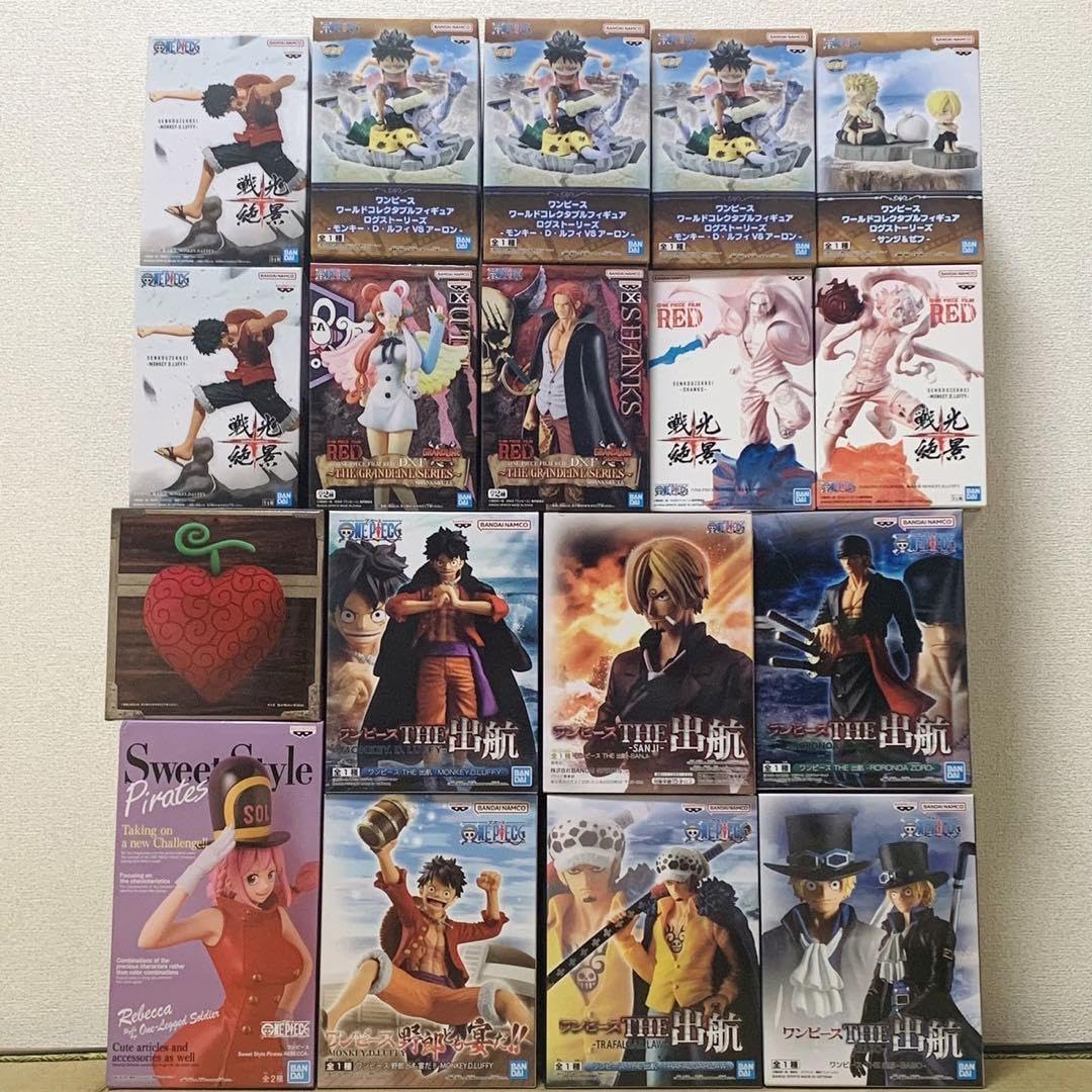 Amazon.co.jp: ワンピース フィギュア まとめ売り 18点 セット : おもちゃ