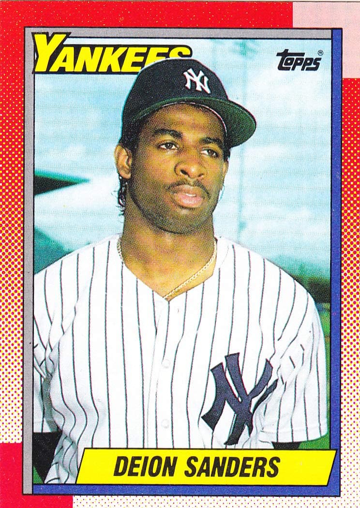 1990 TOPPS DEION SANDERS RC ROOKIE CARD