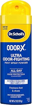 Dr. Scholl's and Odor-Eaters Foot Spray Powders, 4.7 oz and 4 oz - Fights Odors Instantly with All-Day Protection