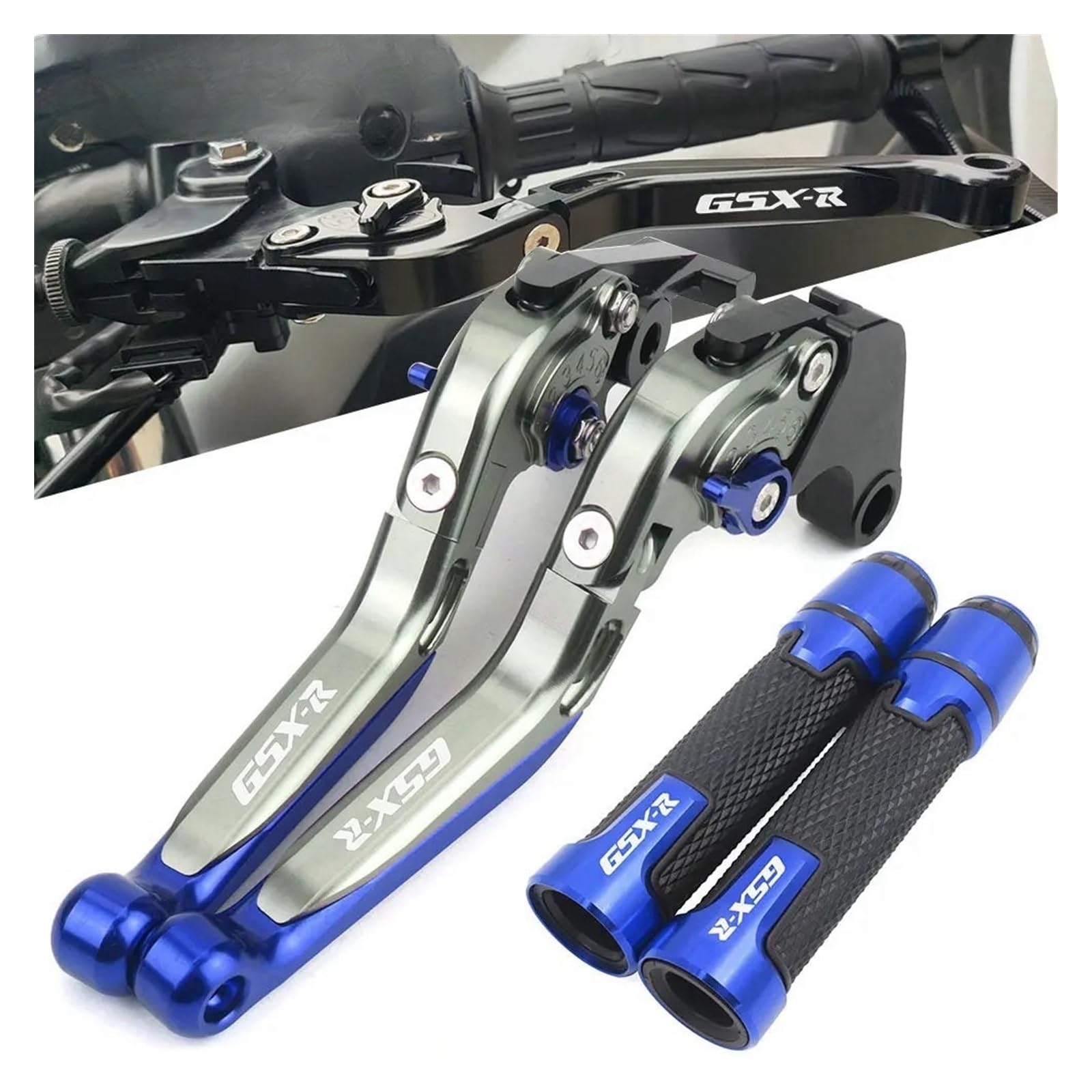 Baceyong Brems- & Kupplungshebel Set – Für Suzuki GSX-R 600/750 (2006-2012), Chrom Oder Schwarz, Aus Aluminiumlegierung