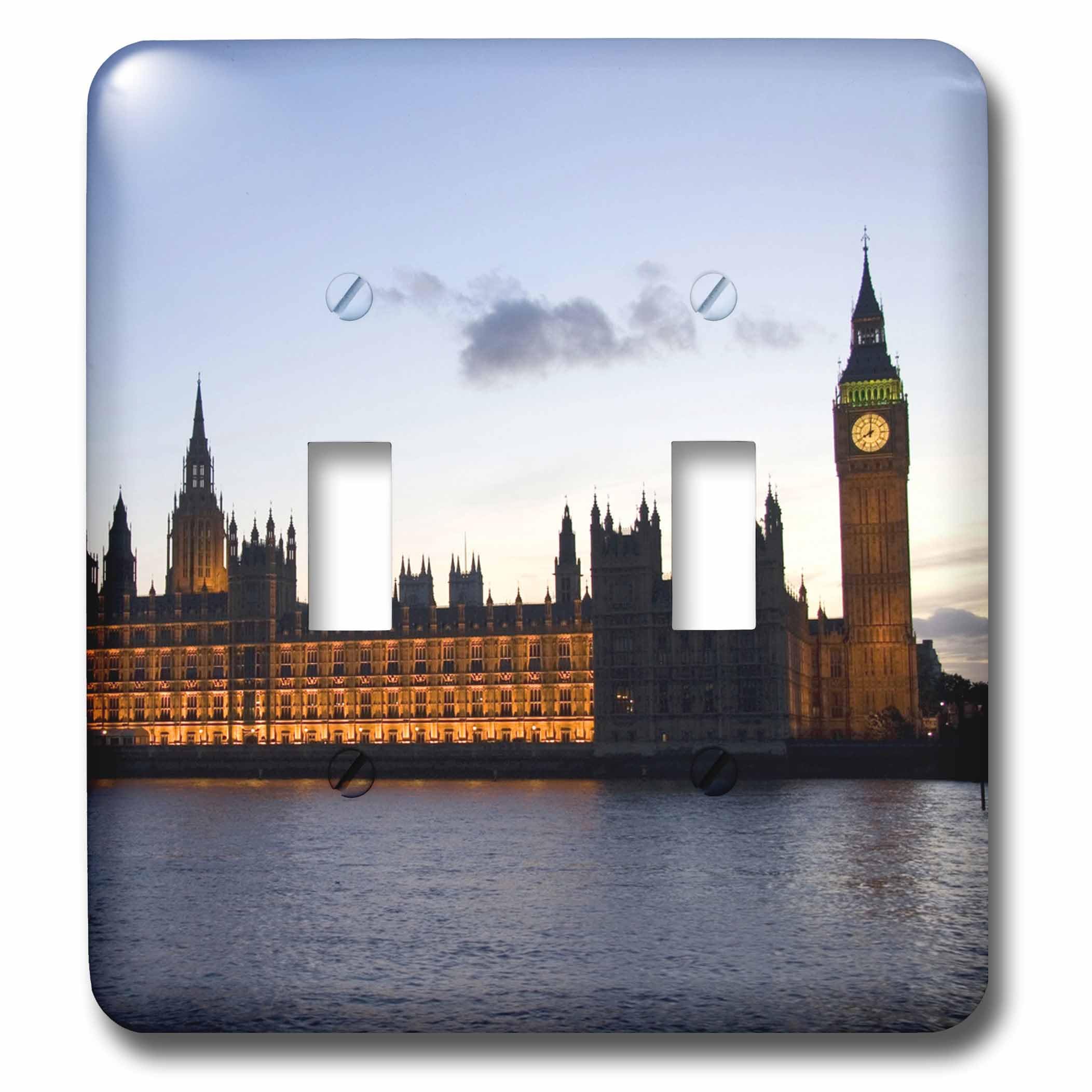 Interrupteur à bascule double Big Ben Londres et Parlement pour déco anglaise