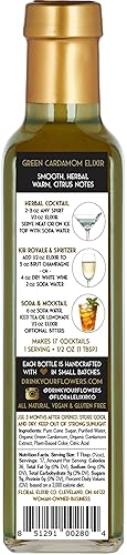 Miniatura 6 de Floral Elixir Co. - Jarabe de hierbas totalmente natural para cócteles y refrescos, 8.5 onzas (especias cálidas)