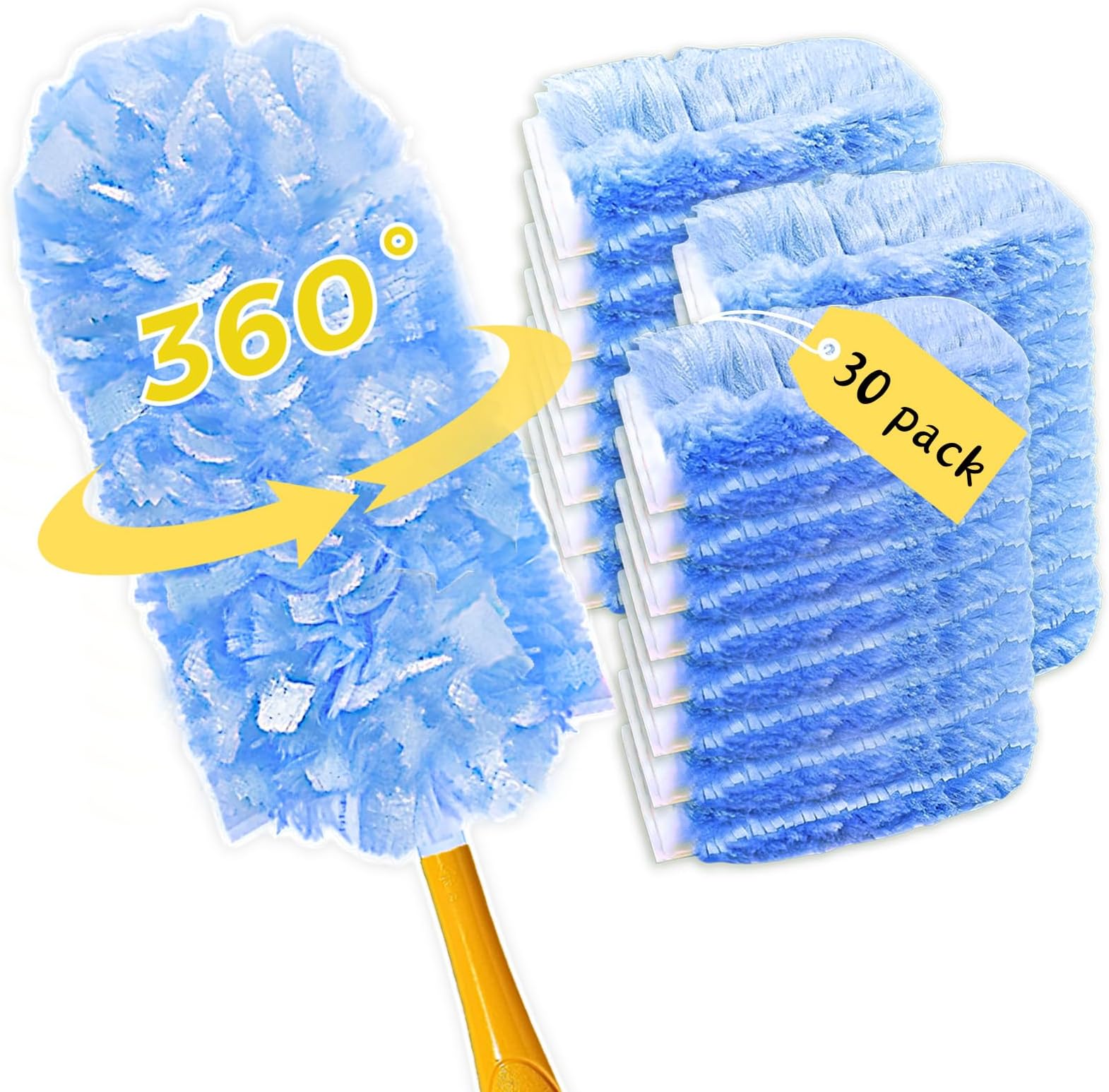 JEBBLAS Heavy Duty Duster Refills, 360 Degree Dusters