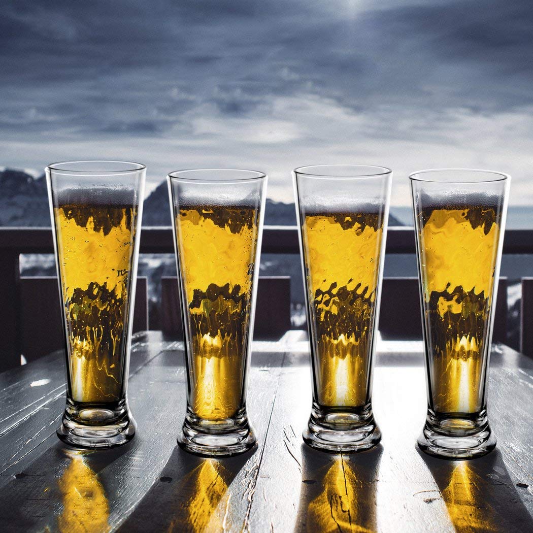 RB Incassable Verres À Bière Pilsner Nucléées Premium Plastique 30cl, Lot De 12