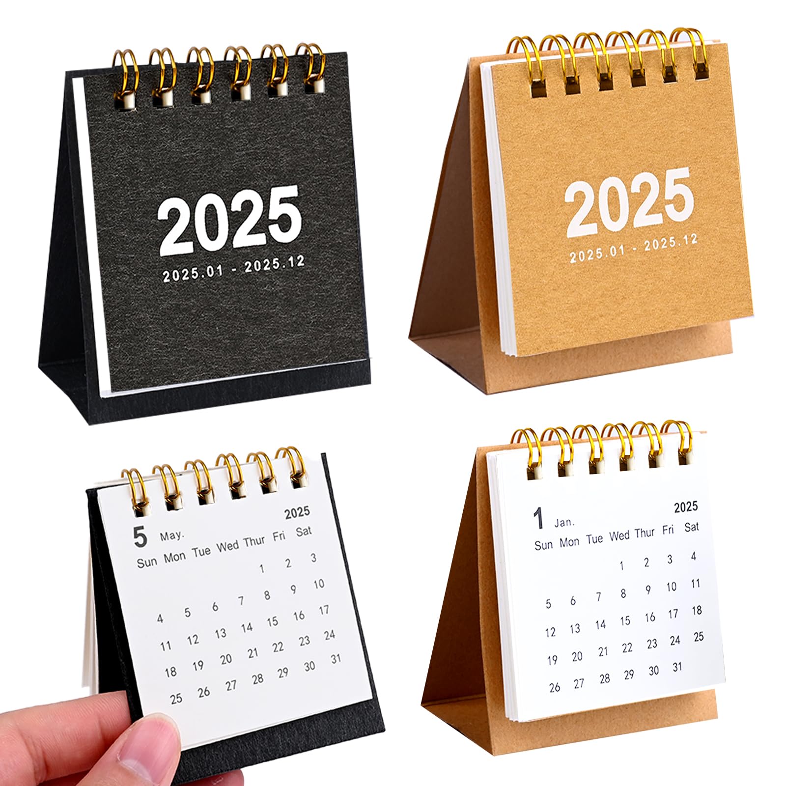 mini-desk-calendar-2025-standing-folding-calendar-2025-2025-annual-mini-calendar-portable-monthly-calendar-desk-calendar-for-daily-schedule-school-office-supplies-black-brown-amazon-de-stationery-office-supplies