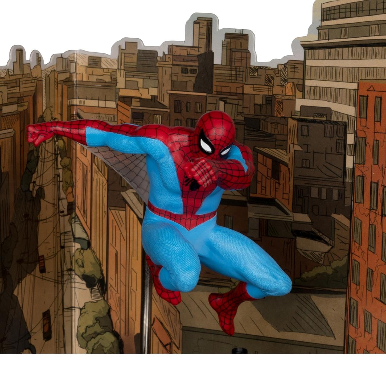 McFarlane Figura de Spiderman Edición Limitada basada en el cómic número 301 de The Amazing Spidermnan, Posada no articulada, de Escala 1:10, 18cm, + 1 Tarjeta Coleccionable, Bizak (64384762)