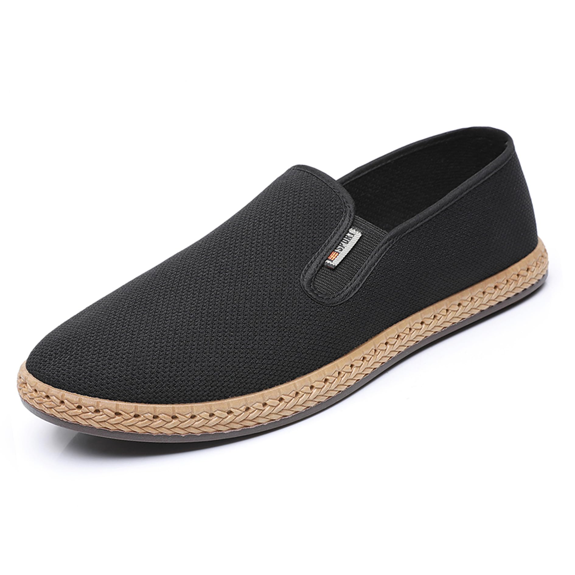 Men's Canvas Slip on Shoes Casual Loafers Comfortable Walking Boat Sneakers Fashion Breathable Deodorizing Espadrilles for Men