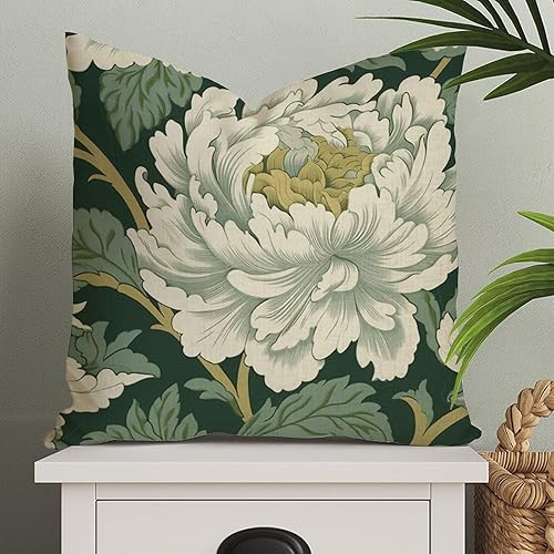 Vista 617 de ArogGeld Chinoiserie - Fundas de almohada escénicas asiáticas, estilo asiático, funda de almohada azul y verde Kelly, funda de cojín para decoración