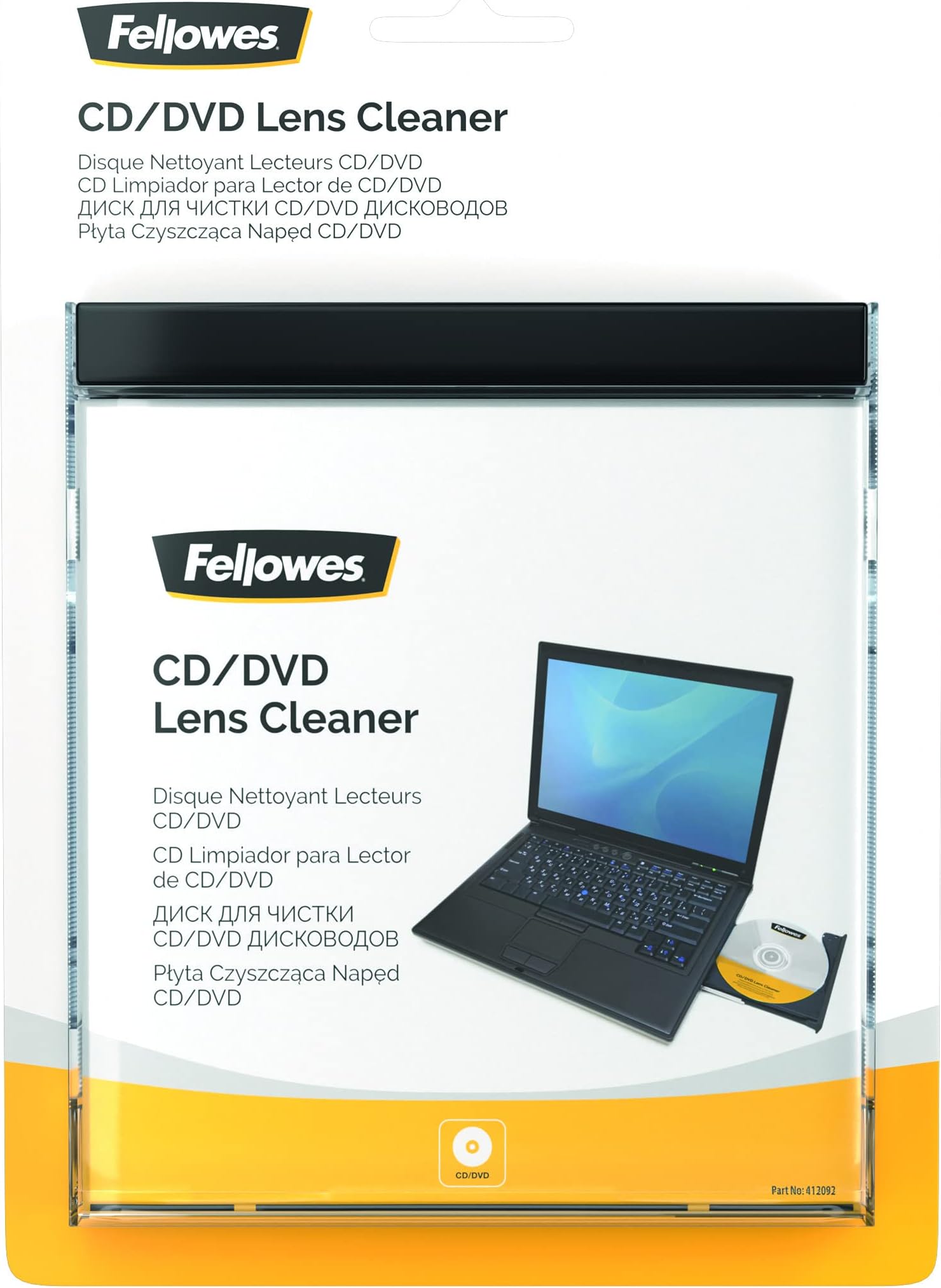 Fellowes Lens Cleaner for DVD and CD - for Home and Office Use - Pack of 6
