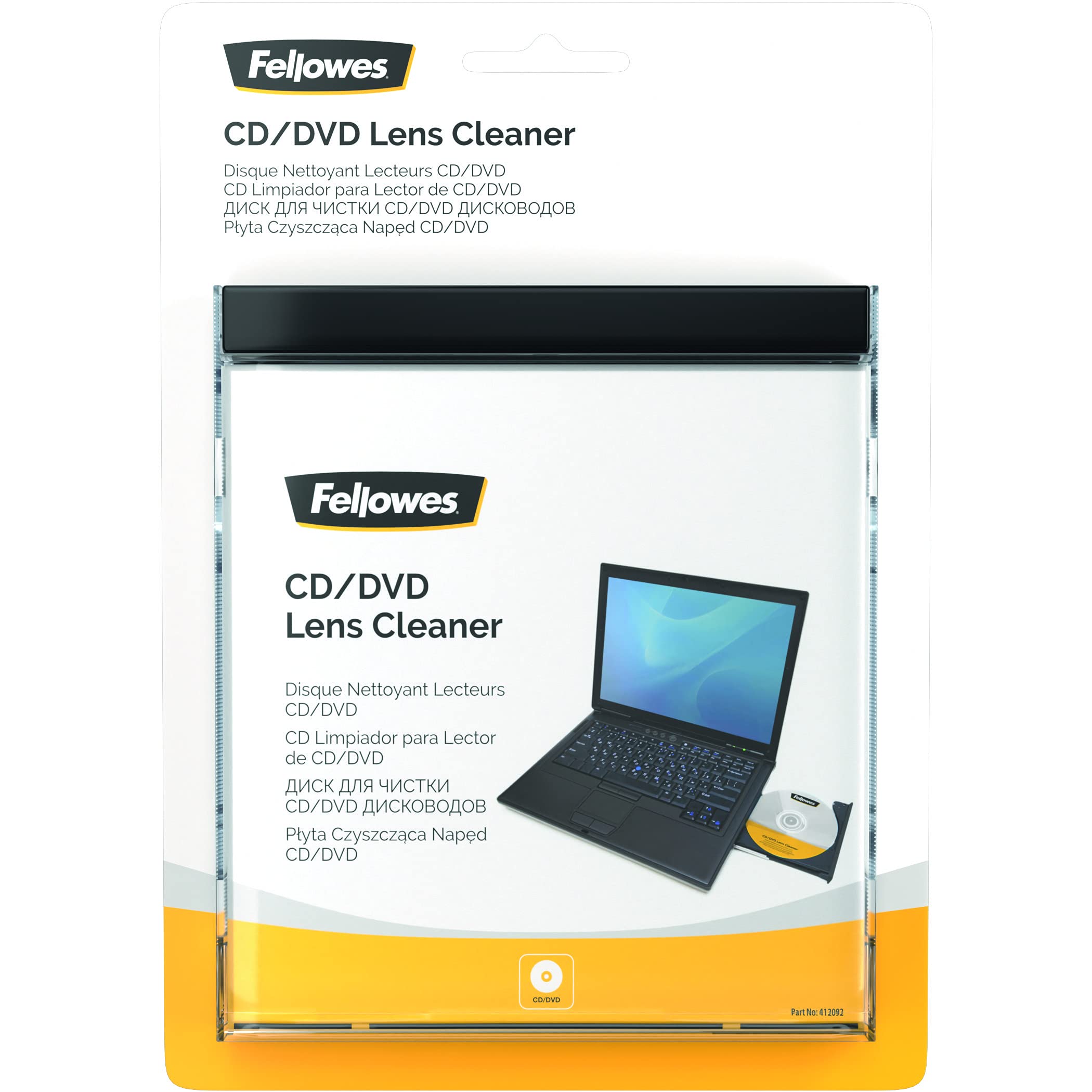 Fellowes Lens Cleaner for DVD and CD - for Home and Office Use - Pack of 6