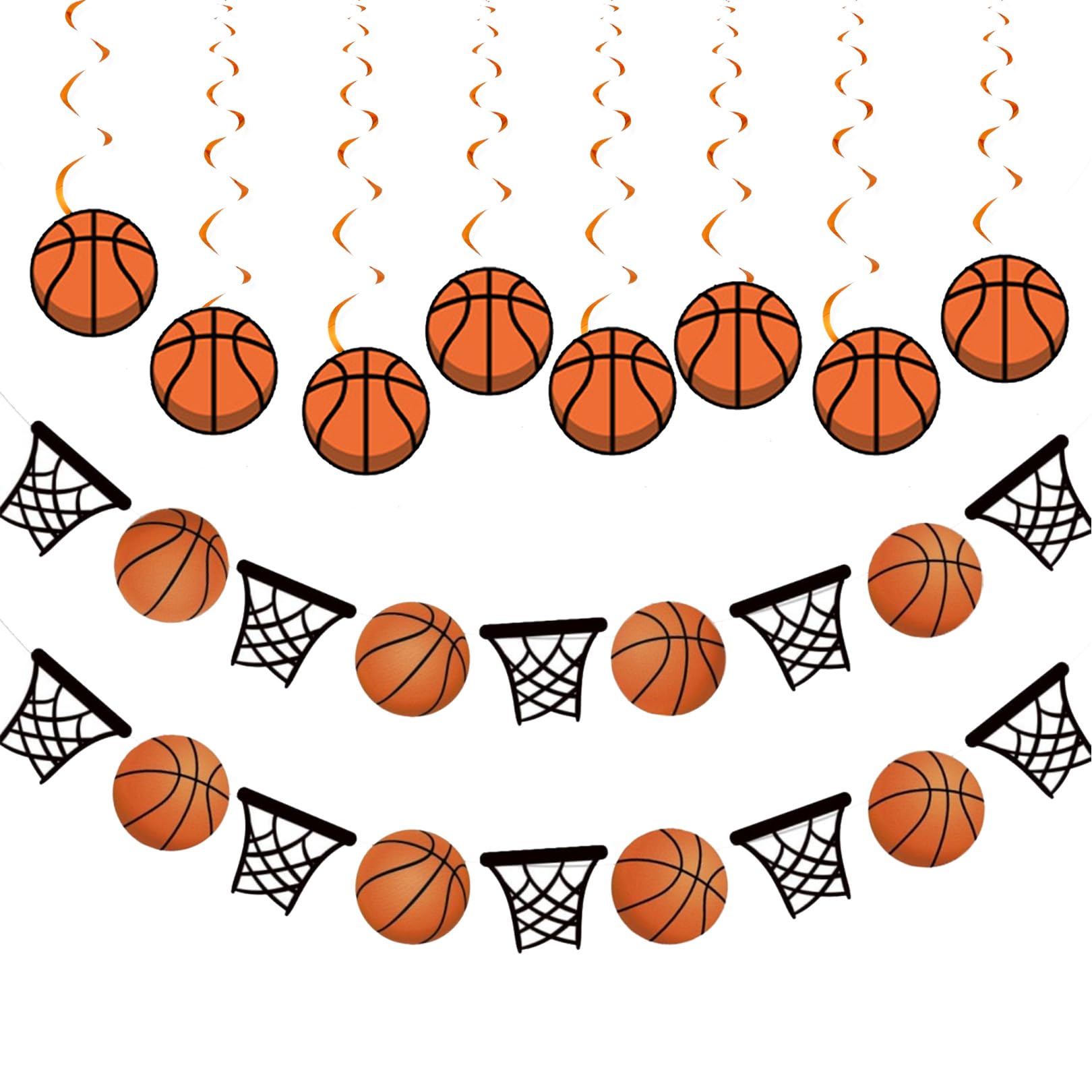Décoration anniversaire basket-ball pour fête enfants et ados