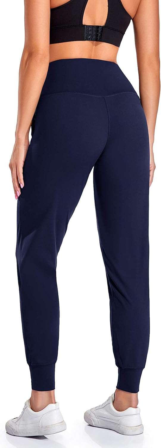 Oalka Women's Joggers High Waist Yoga Pockets Sweatpants Sport Workout Pants - Image 5