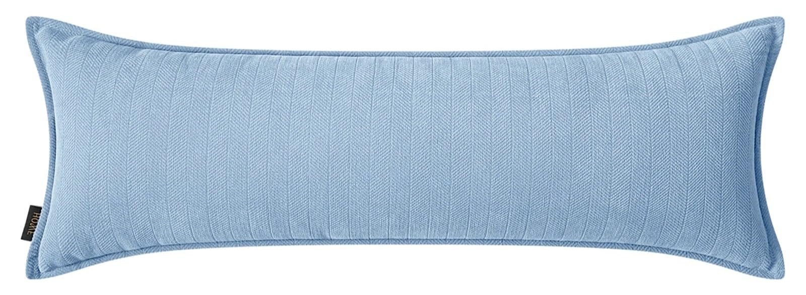 NEPHRA Bolster Pillow Cases with Invisible Zipper, Long Lumbar & Body Pillow Cover, Decorative & Rectangular, Chenille Soft Large Cushion Covers for Sofa/Bedroom/LivingRoom(Light blue,30 x 70 cm) โ image 1