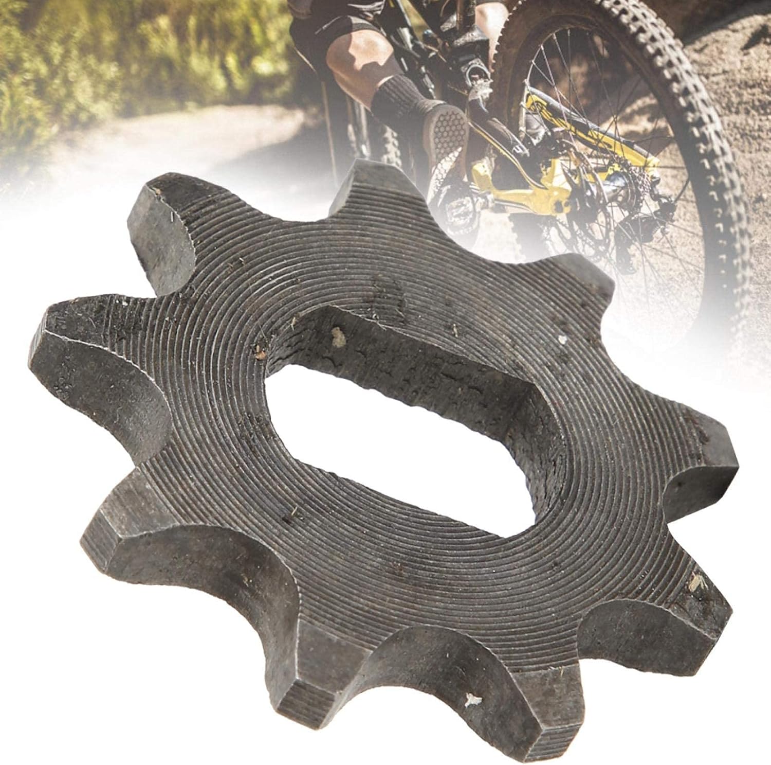 420 Sprocket, 9 Teeth Speed Cut Motor Sprocket, 420 Chain Sprocket Metal Chain Sprocket for Cycing for Electric Bike(12x17mm/0.5x0.7in)