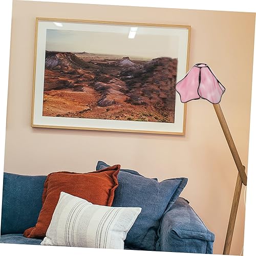 Miniatura 4 de Uonlytech Pantalla de cristal con diseño de flor de loto cubierta de luz única para lámpara de araña Home Dec