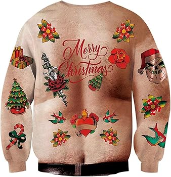 Xumplo Chandail De Noël Moche Pour Enfants Garçons Filles Haut Imprimé