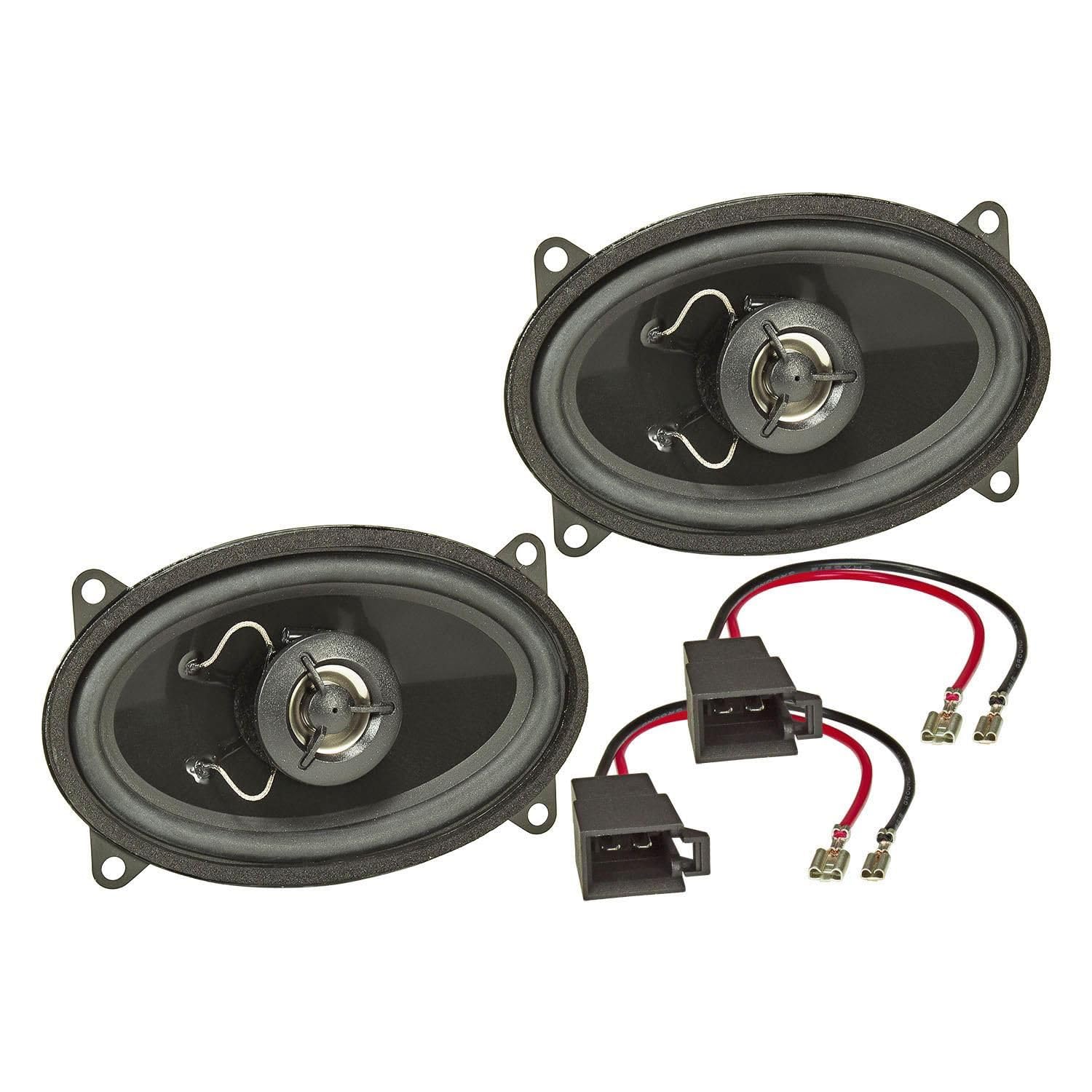 tomzz Audio 4057-010 TA4x6-Pro Lautsprecher Set kompatibel mit VW Golf 1 2 Polo Passat Skoda Fabia Octavia Seat Ibiza Heckbereich 95x155 4x6