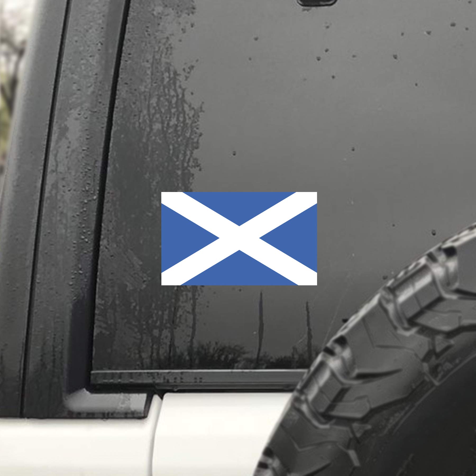 2 Pegatinas Vinilo MOFFAT Escocia Bandera Escocesa – Decora Tu Portátil Con Orgullo