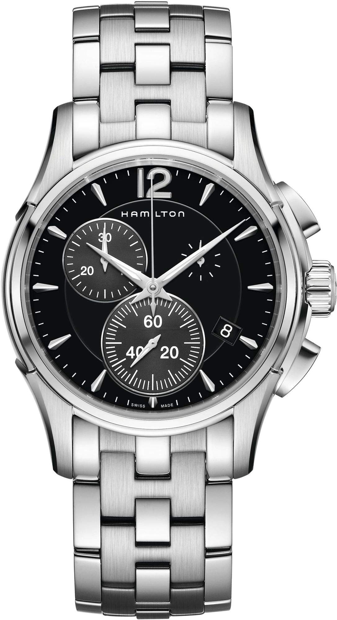 Hamilton Men's Chronograph Quartz Watch Jazzmaster Swiss Made