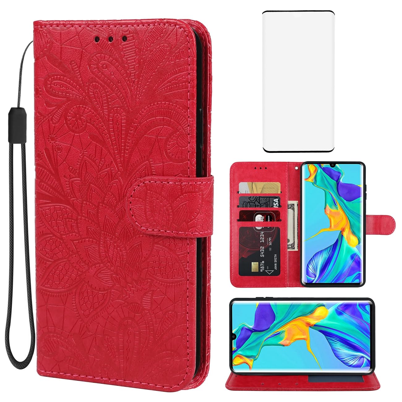 Screen Protectors Huawei P30 Pro Case Flip Cover Huawei P30 Pro