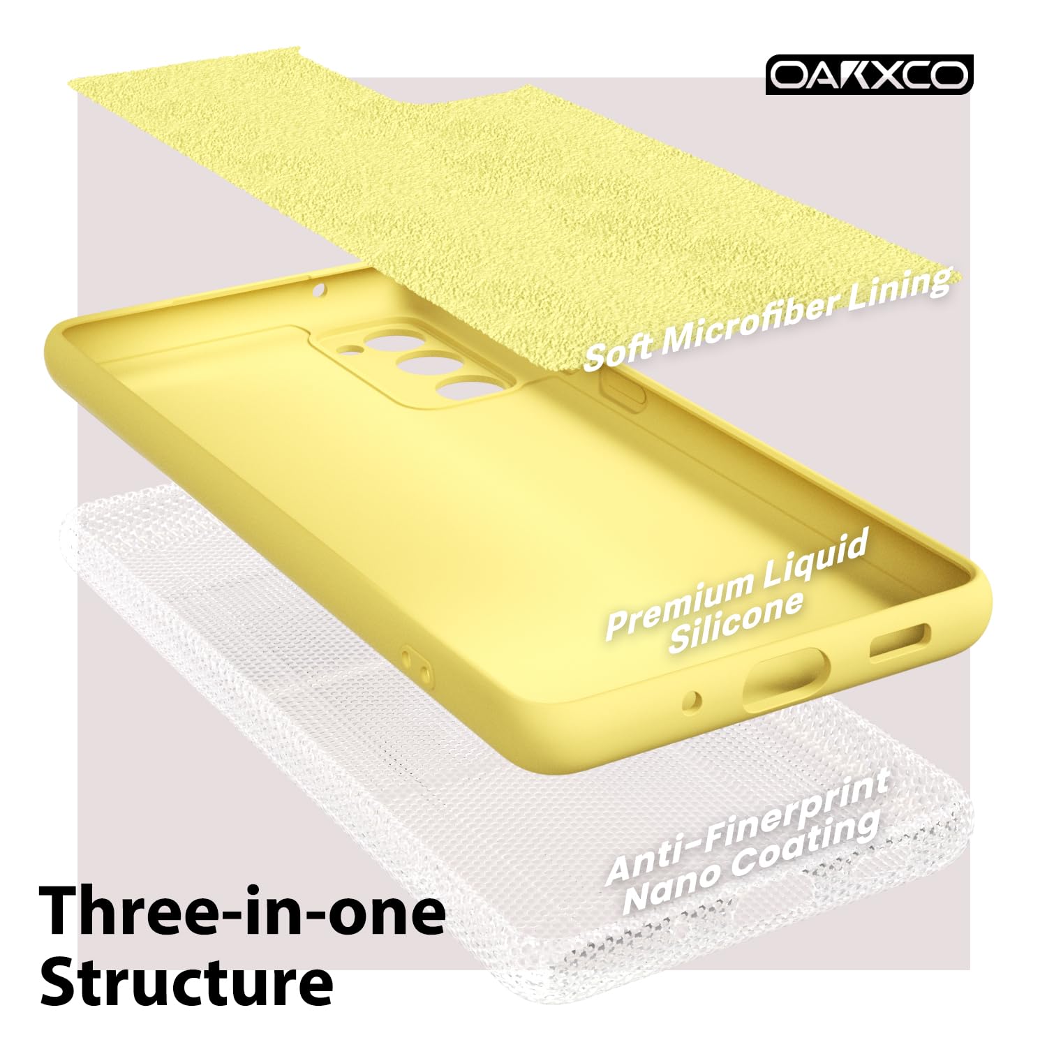 oakxco for Samsung Galaxy S24 Ultra Phone Case Liquid Silicone, Thin Slim Soft Rubber Gel TPU Plain Simple Cover for Women Girl Cute, Matte Solid Color, Brown Khaki Nude — view 609