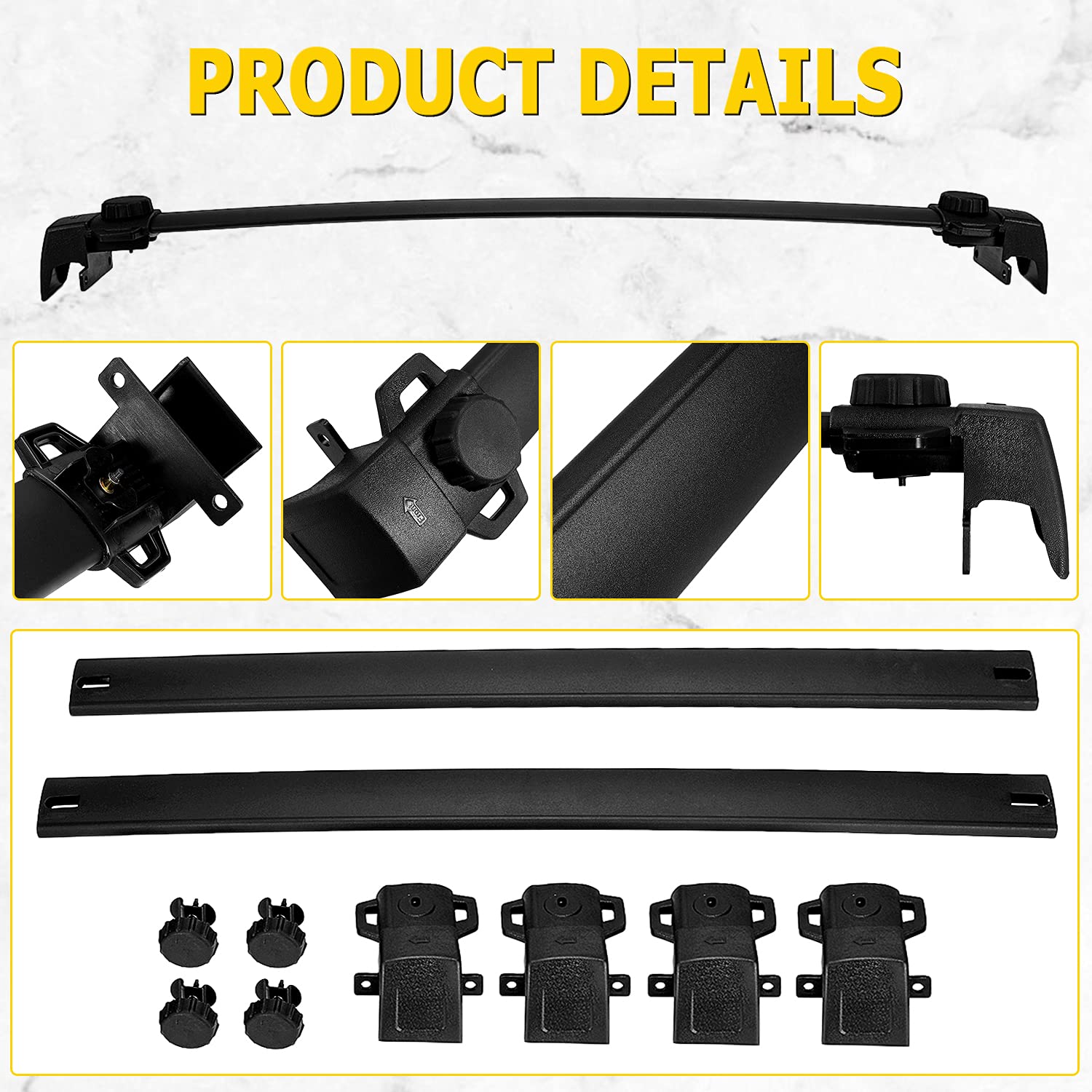 Buy AUXMART Roof Rack Cross Bars Fit for 20072022 Jeep Patriot with