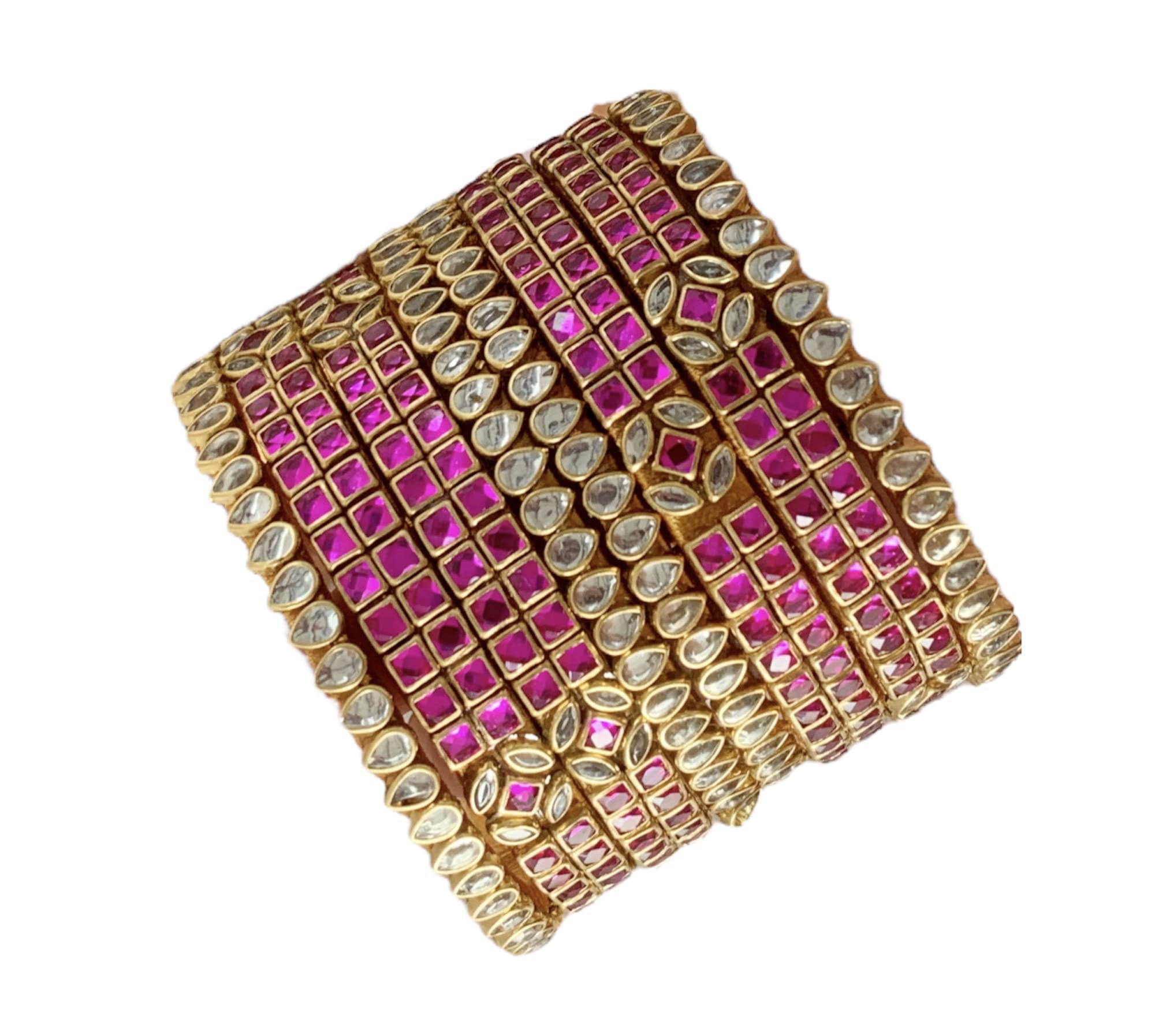 Silk Thread Kundan Bangles for women (2.4) (B0C9PZL5LS) Amazon Price History, Amazon Price Tracker