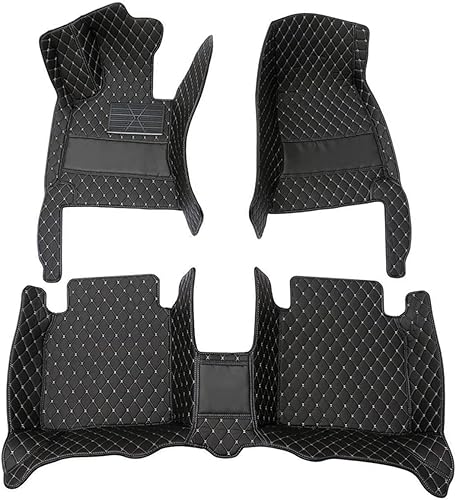 Handao Alfombrillas personalizadas para Nissan de marzo de 2010 a 2018 para todo tipo de clima impermeables antideslizantes de piel de diamante