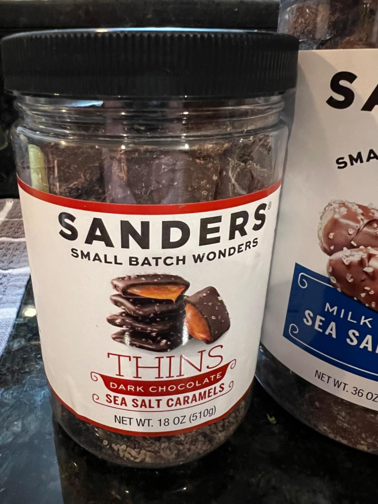 Sanders® Milk Chocolate Sea Salt Caramel Pecan Clusters Bag, 7 Oz