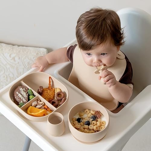 Vista 19 de SAMiGO Cucharas de silicona para bebés de más de 6 meses, utensilios para bebés y niños pequeños, suministros de alimentación de destete LED