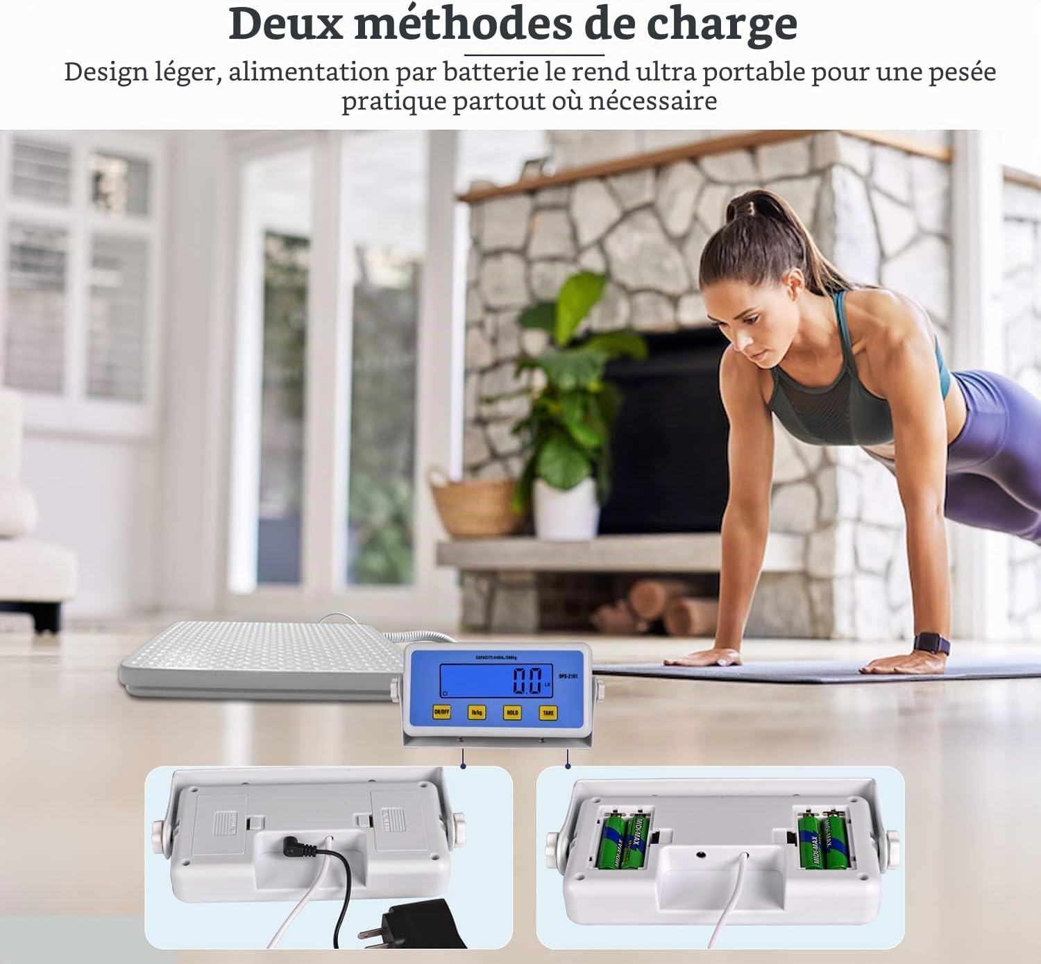 Balance Numérique Pèse-personne 200 kg, Balance Médicale Haute Précision avec Grand Écran, Balance Professionnelle pour Clinique Breau Maison