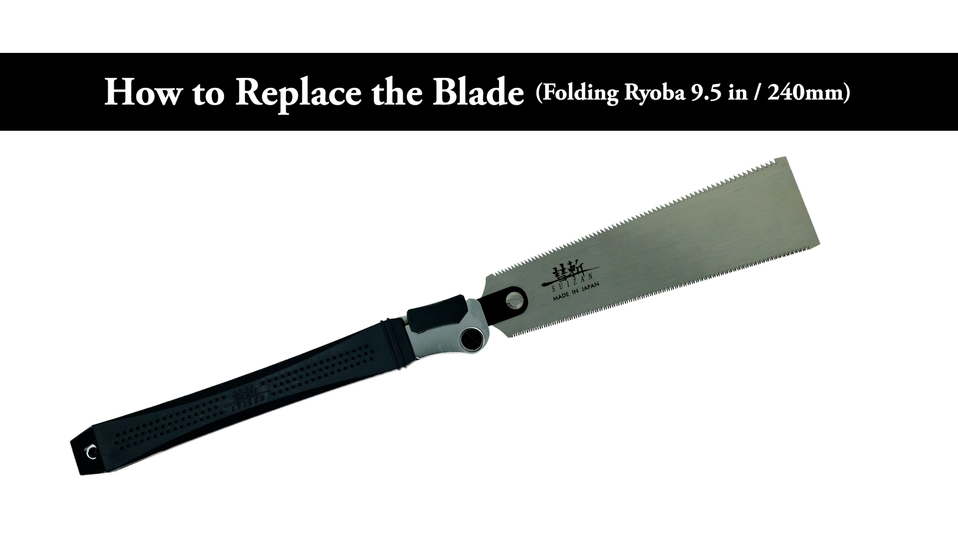 SUIZAN Japanese Folding Ryoba Pull Saw - Dual Edge, Premium Steel