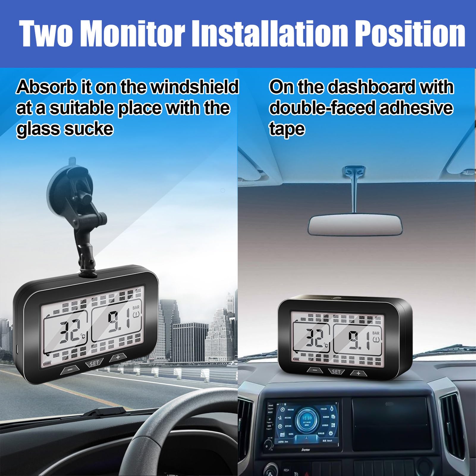 Sistema De Monitoreo De Presión De Neumáticos, TPMS Compatible Con Carga USB Y Solar, IPX7 A Prueba De Agua, Para Vehículos Recreativos Remolques Camiones Y Autocaravanas De 4 A 38 Ruedas(Size:6 wheel