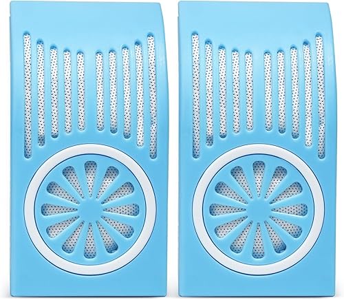 GLACIER FRESH Desodorizador para refrigerador, elimina el olor a refrigerador y congelador, mantiene fresco, seguro para alimentos, paquete de 2.