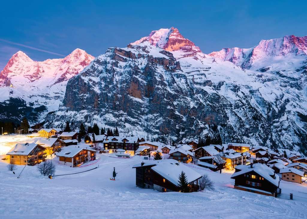 Ravensburger 12000254 - Berner Oberland, Mürren - puzzle 1000 pezzi – puzzle adulti e ragazzi da 14 anni, puzzle natura, puzzle paesaggio