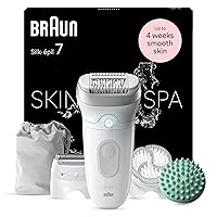 Braun Silk-épil 7 SkinSpa Depilatore Donna, Epilatore Elettrico Donna Con Testina