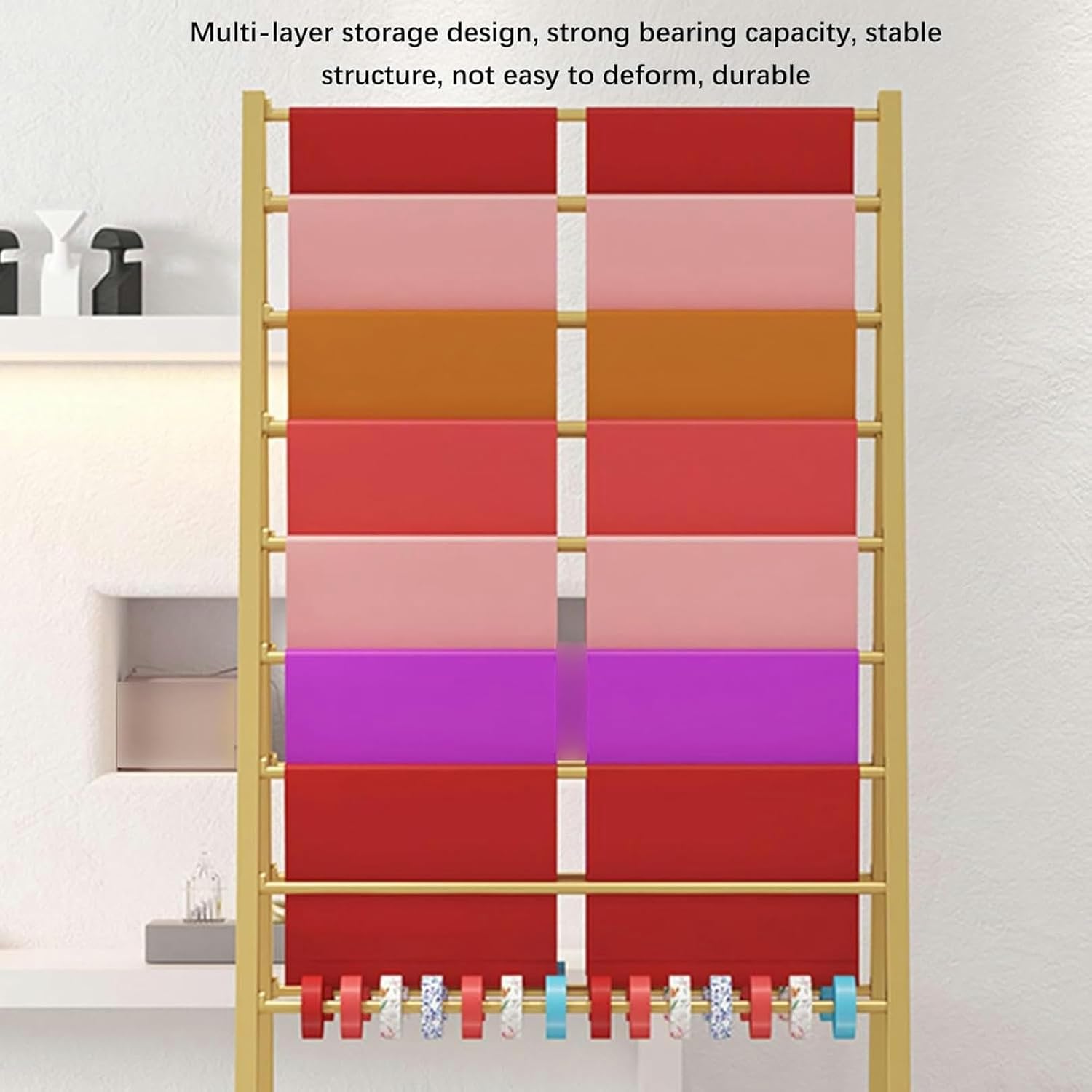 Lingerie Garment Rack Scarf Organizers, Tie Racks, Clothing Store/Gift Shop Retail Display Racks, Craft Ribbon Flower Wrapping Paper Pants Shawl Blanket Storage Shelf