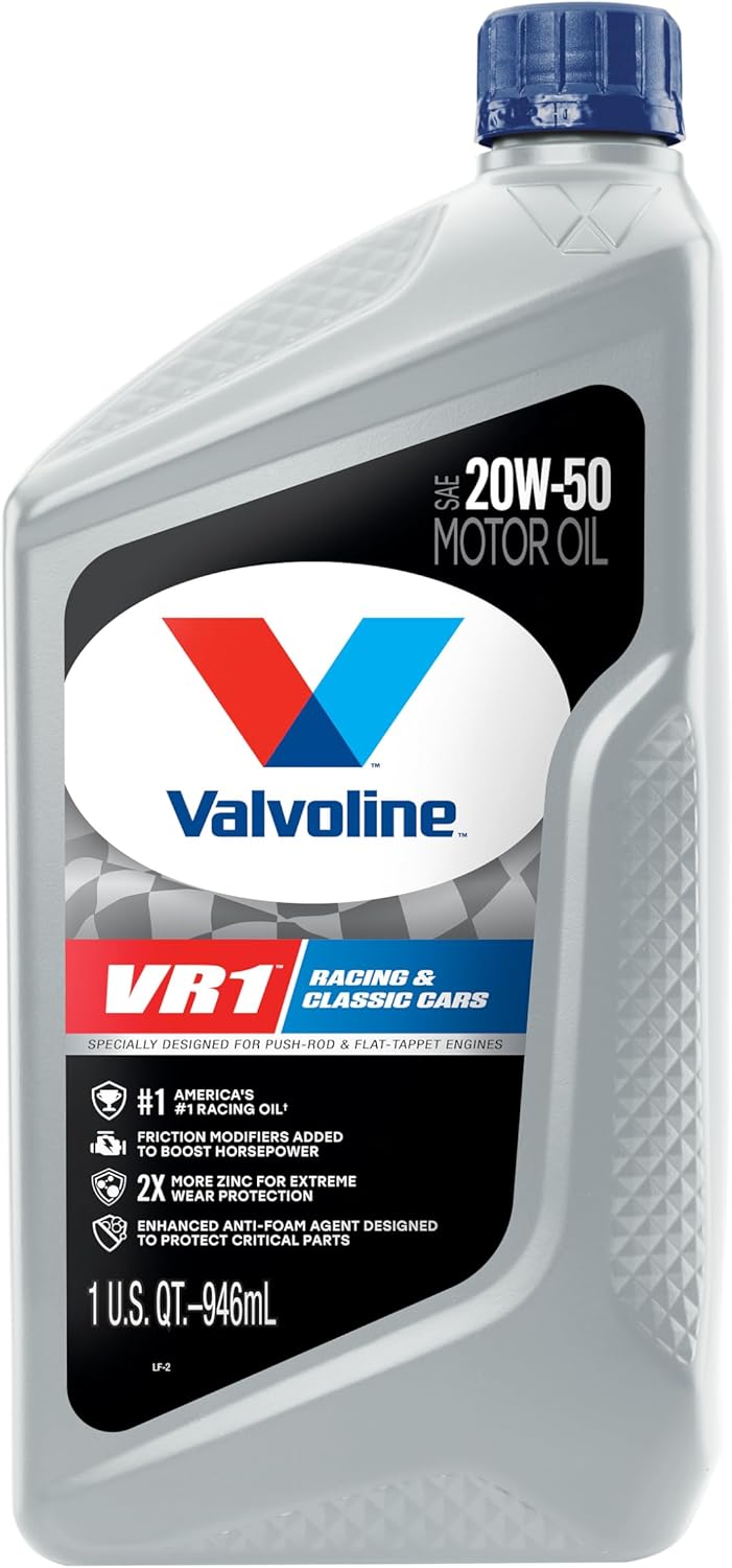 Valvoline VR1 Racing SAE 20W-50 Motor Oil 1 QT