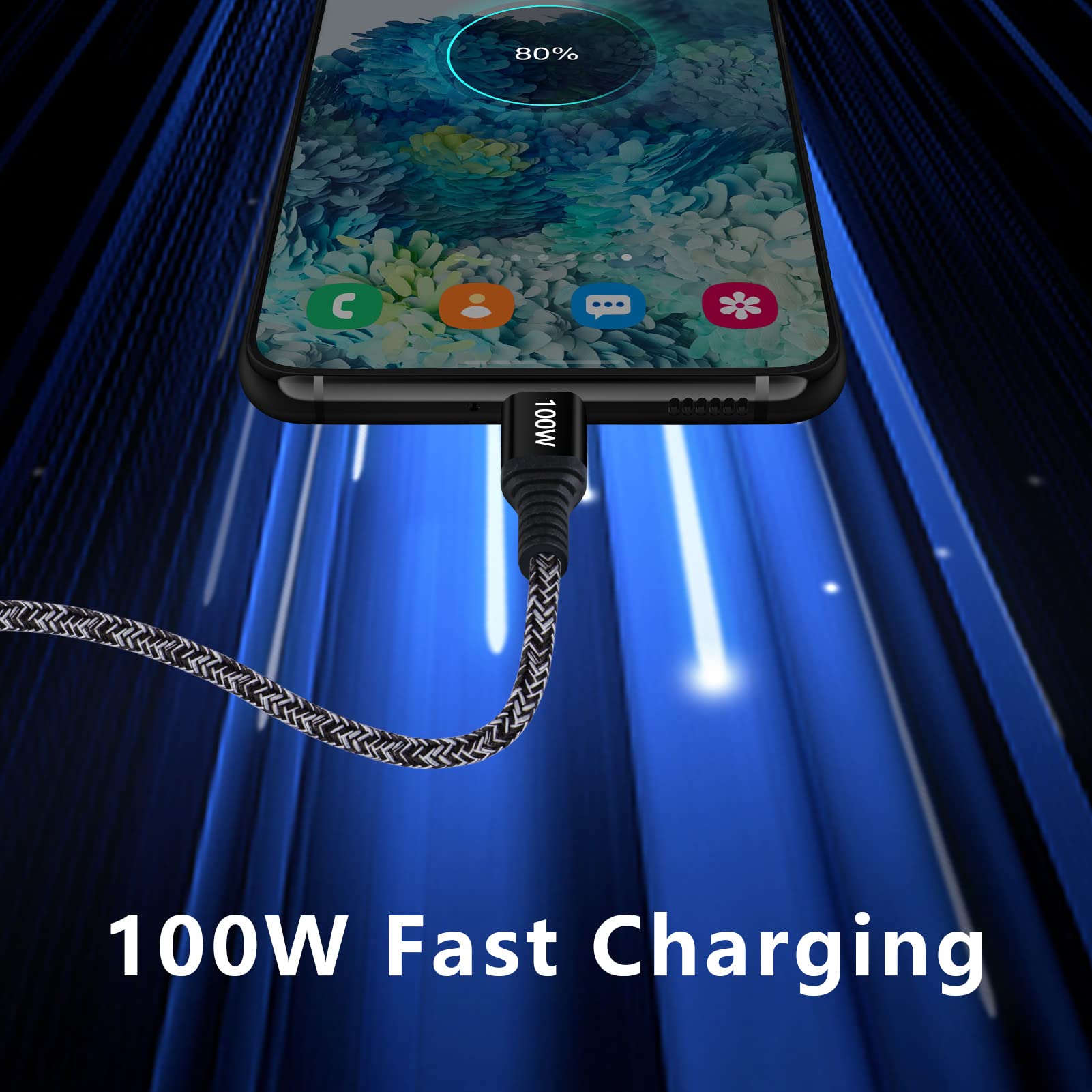Amazon | 100W C 高速充電ケーブル Google Pixel 7 7 Pro 6 6 Pro 6A 5 