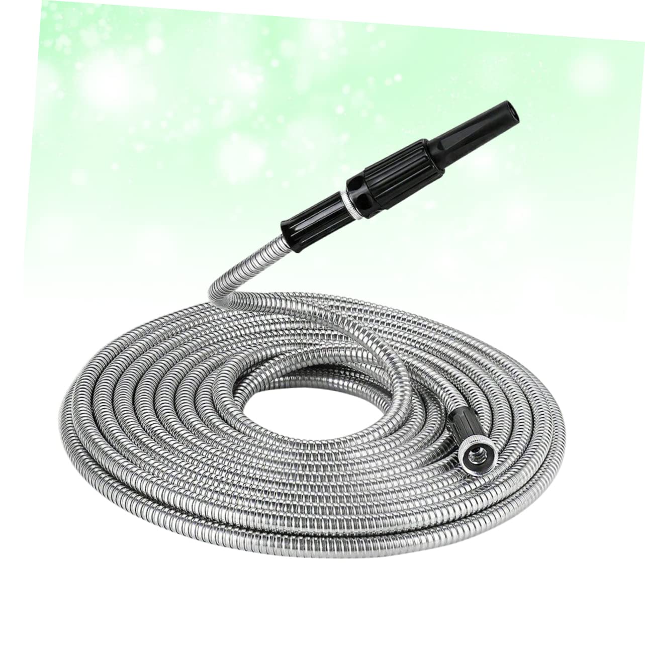 YARNOW Manguera De Jardín Telescópica Acero Inoxidable Riego Boquilla Rociadora Flexibilidad Lavado