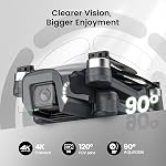 Holy Stone HS710 Drones with Camera for Adults 4K, GPS FPV Foldable 5G Quadcopter for Beginners with Optical Flow Positioning, Auto Return Home, Follow Me, Brushless Motor, 25 Mins Long Flight Time