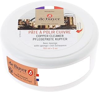 🚨 EXTREME: De Buyer Manutenzione dei materiali Pasta per lucidatura rame, 0.15L, 4200.01N, Barattolo da 150 ml, 150 Unità