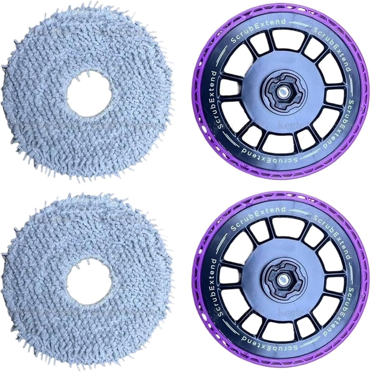 Compatible for Eureka, J15 Pro Ultra Robot Vacuum Cleaner Replacement Part Spare Mop Holder Mop Pad(SetD)