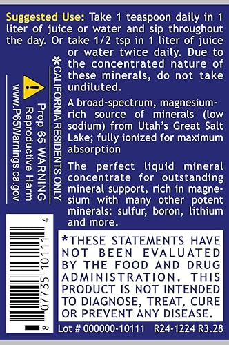 Miniatura 3 de Quantum Nutrition Labs Mag Liquid - Soporte mineral de magnesio líquido, suplemento para mujeres y hombres, concentrado mineral traza iónico con