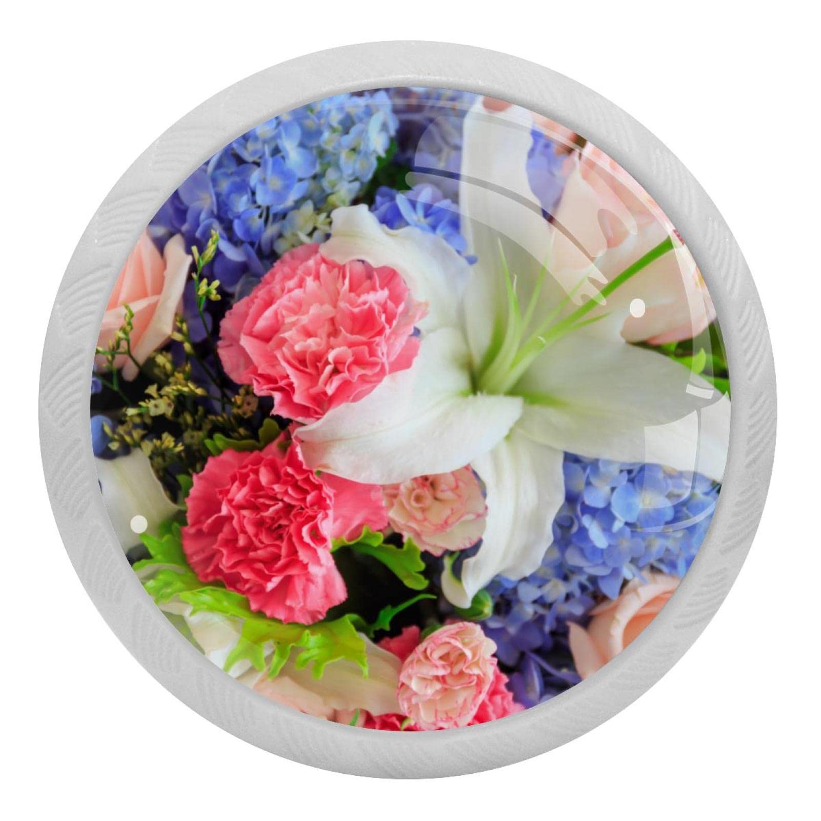 Boutons de placard de cuisine en verre haut de gamme, poignée ronde pour armoires et tiroirs