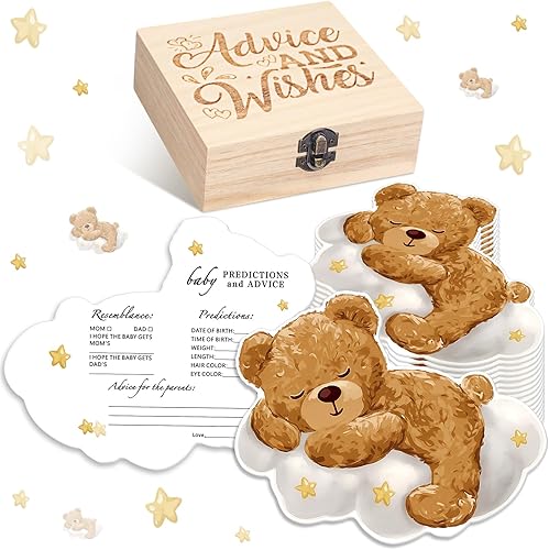 Miniatura 19 de RattanView 50 tarjetas de juego de predicción y consejos de otoño de doble cara con caja de recuerdo de madera, calabaza floral, Día de Acción de