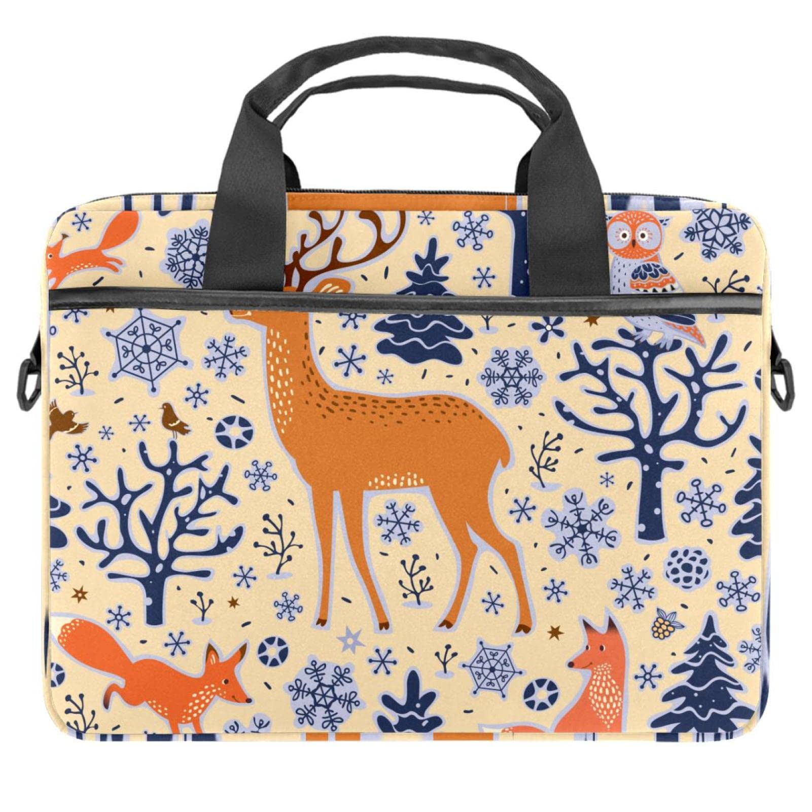 Sacoche ordinateur 13.3 pouces imprimé cerf multicolore original - 7