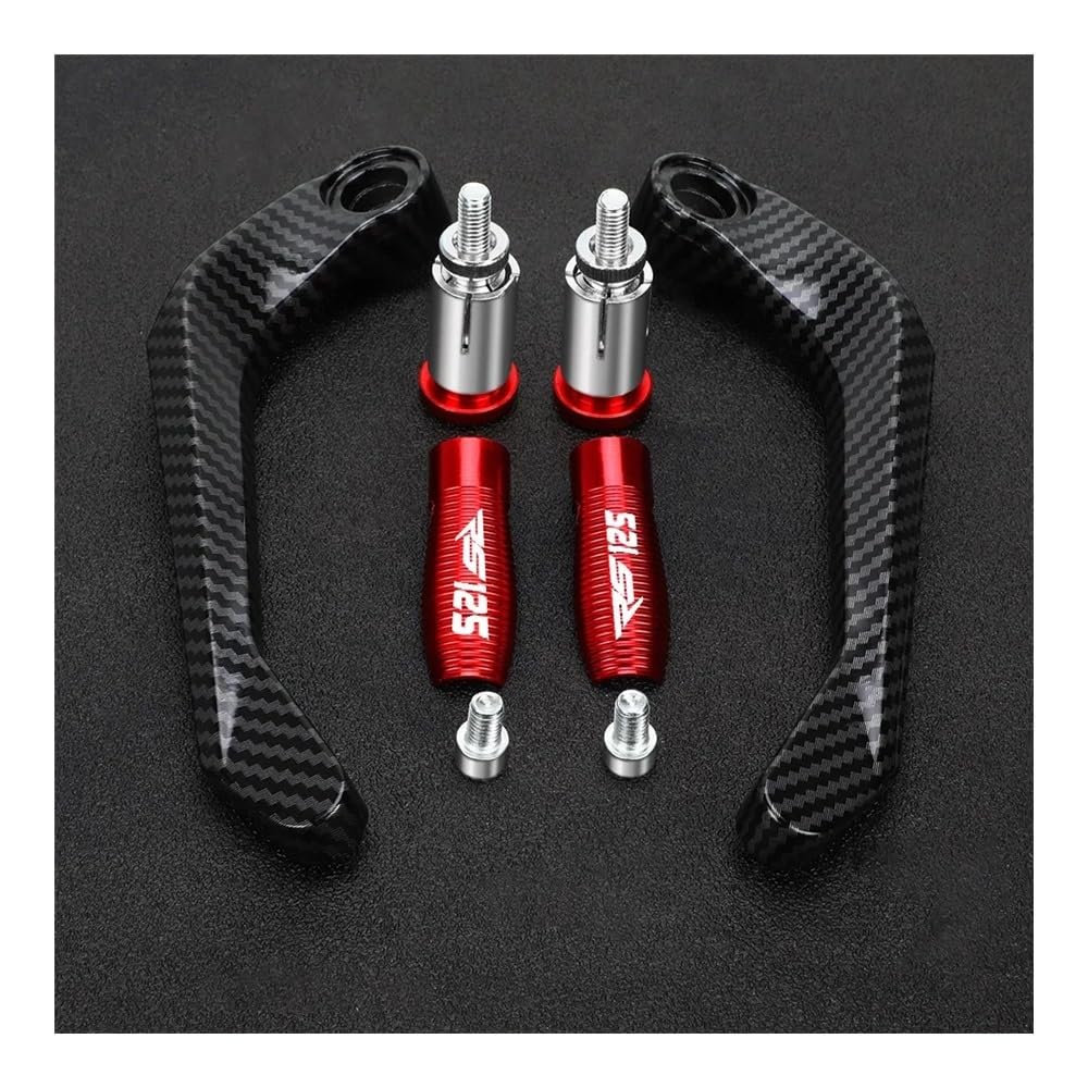 WGRUKLBD for Ap&rilia RS125 RS 125 1996-2010 Motorcycle Aluminum Handlebar Brake Clutch Lever Hand Guard Protector Handguard Handlebars Protector